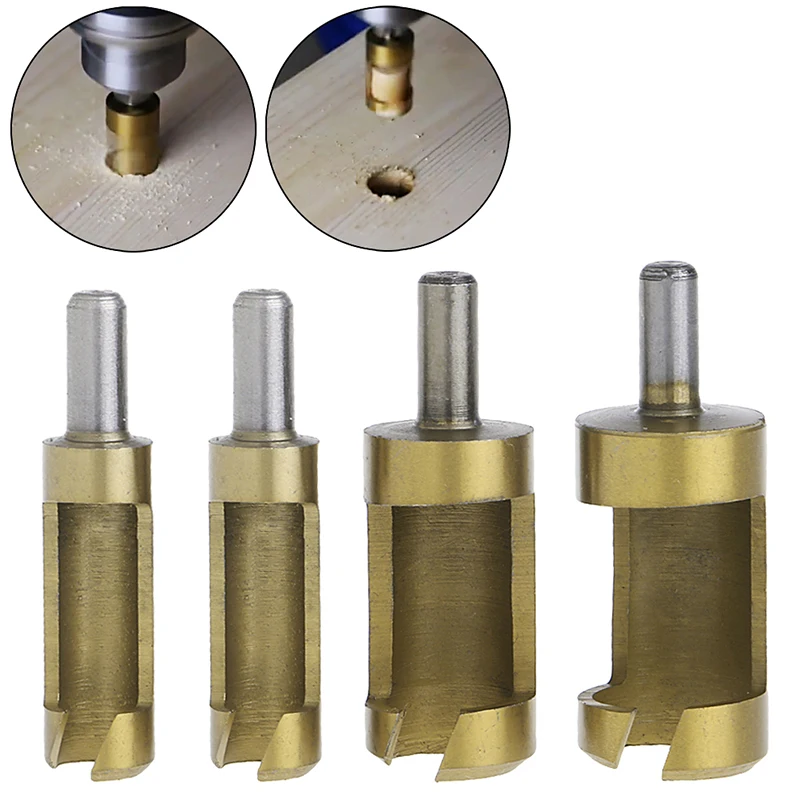 

4Pcs 1/4" Rod for Titanium Barrel Plug Drill Cutter Cork Hole Too