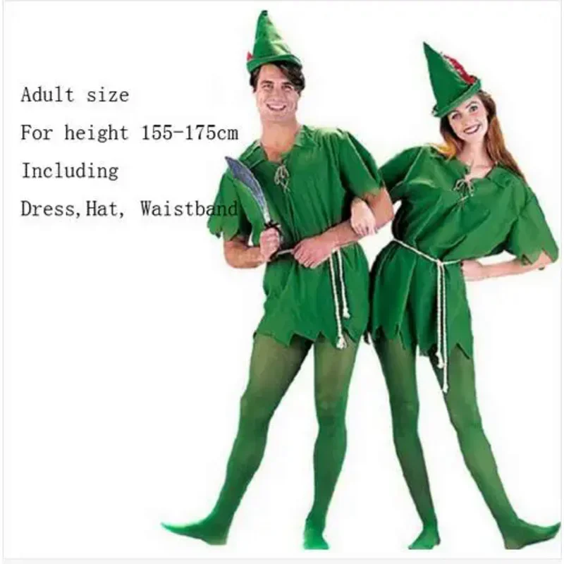 Peter Pan cosplay costumes adult Halloween carvinal for Kids children men women