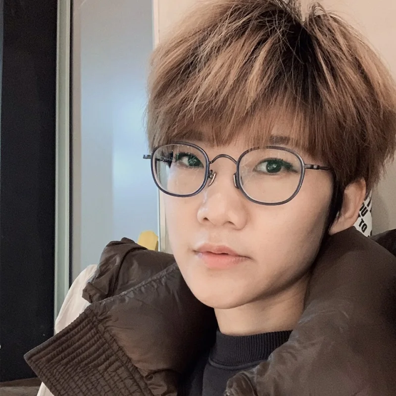 Pure Titanium Glasses Frame Men Retro Round Prescription Eyeglasses Women Myopia Optical Eyewear Japanese Handmade Spectacles image 6