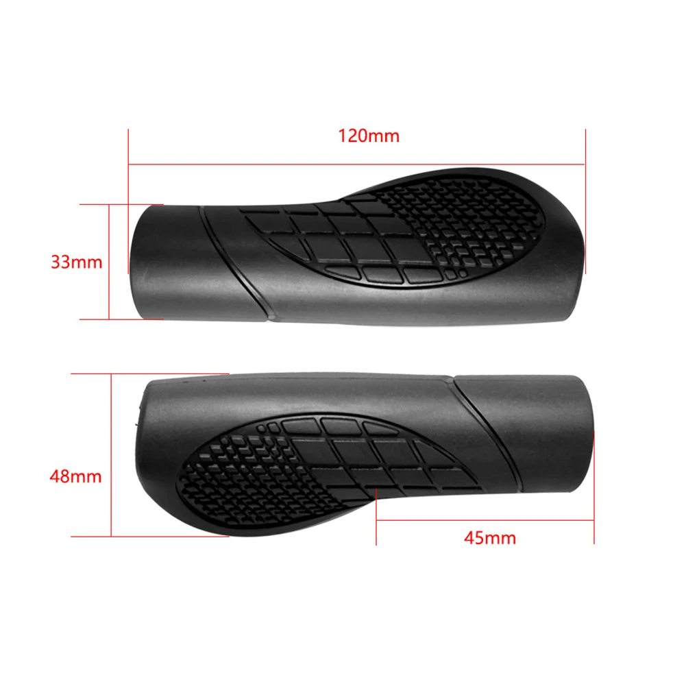 1 Piar Mountain Bike Handle Grip Electric Bike Scooter Ergonomically Designed Plastic Handlebar Cover Anti-Slip Shock Absorption