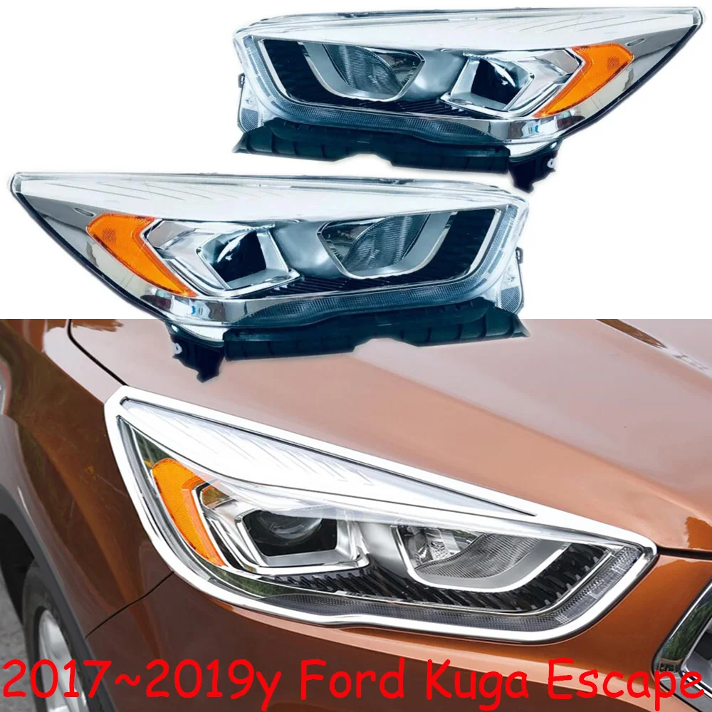 

1pcs car bumpe headlamp for Kuga Escape headlight 2017~2019y car accessories head lamp for Ford Kuga fog light