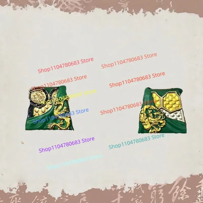 MOC اللبنات شخصية صغيرة ثلاث ممالك غوان يو درع اكسسوارات الأطفال تمثال هواية لعبة الأولاد المفضلة