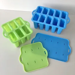 Silicone Ice Cream Mold Home Made Food Grade Children Popsicle Ice Cream Container Ice Cream Box Ice Cube Maker Reusable Easy