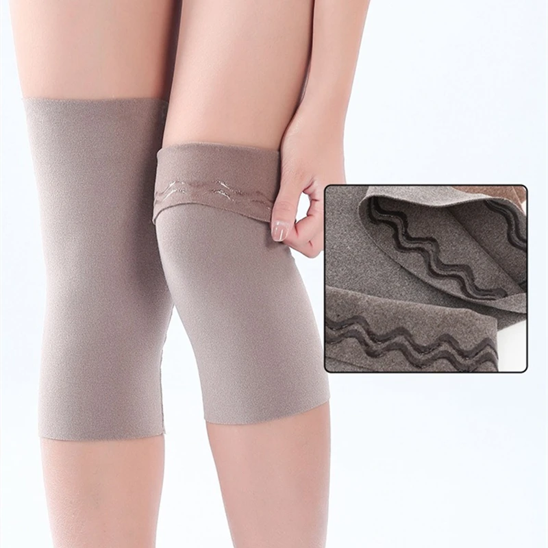 Fleece-Lined Knee Sleeve Autumn/Winter Warm Protection Against Cold Ideal For Middle-Aged And Elderly People Knee Joint Warmth