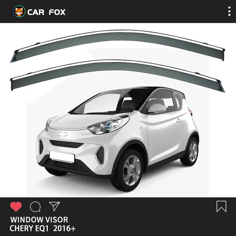 

2Pcs For Chery EQ1 2016+ Car Window Visor Awning Shelters Windshield Side Window Rain Sun Shade Auto Accessories Body Kit