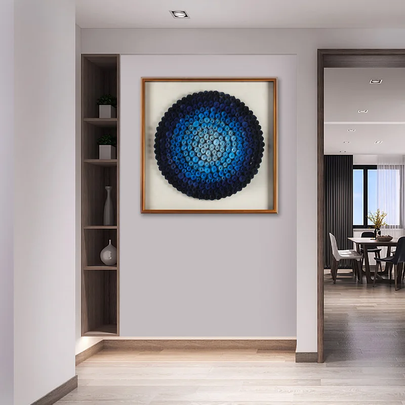 Physical Decorative Paintings, Hand-rolled Wood Flower Decoration, Hotel Hanging Paintings
