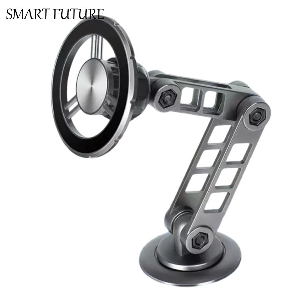

360° Rotation Magnetic Car Phone Holder Anti-Shake Folding Navigation Bracket Universal Self-adhesive