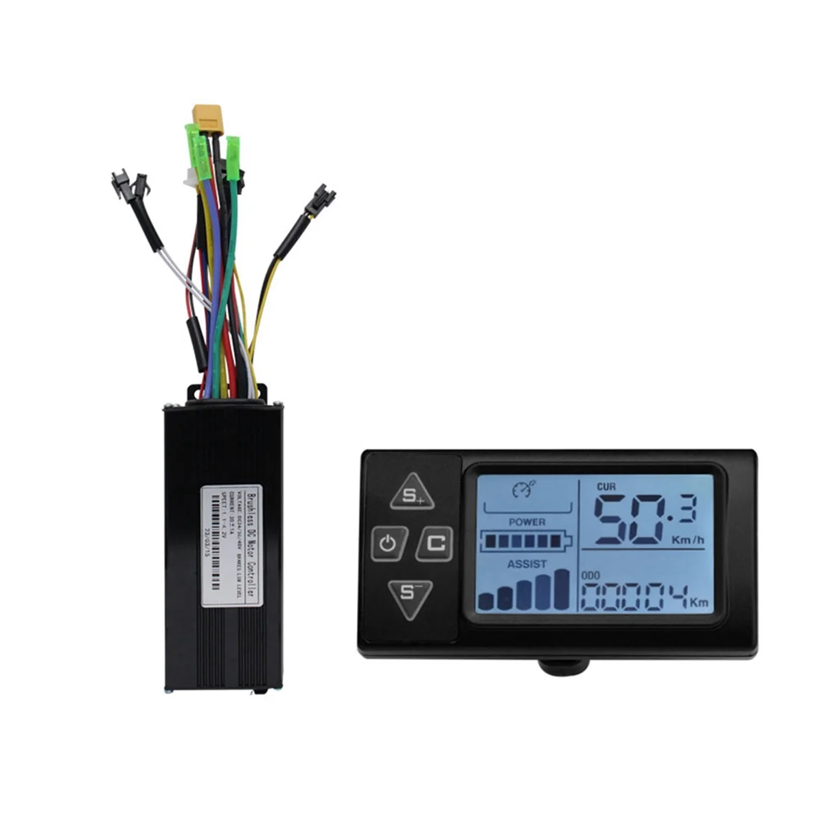 AT59 36 فولت 48 فولت 30A 750 واط 1000 واط فرش السيارات محرك تحكم S861 اللون LCD عدة لإصلاح دراجة هوائية جبلية كهربائية سكوتر