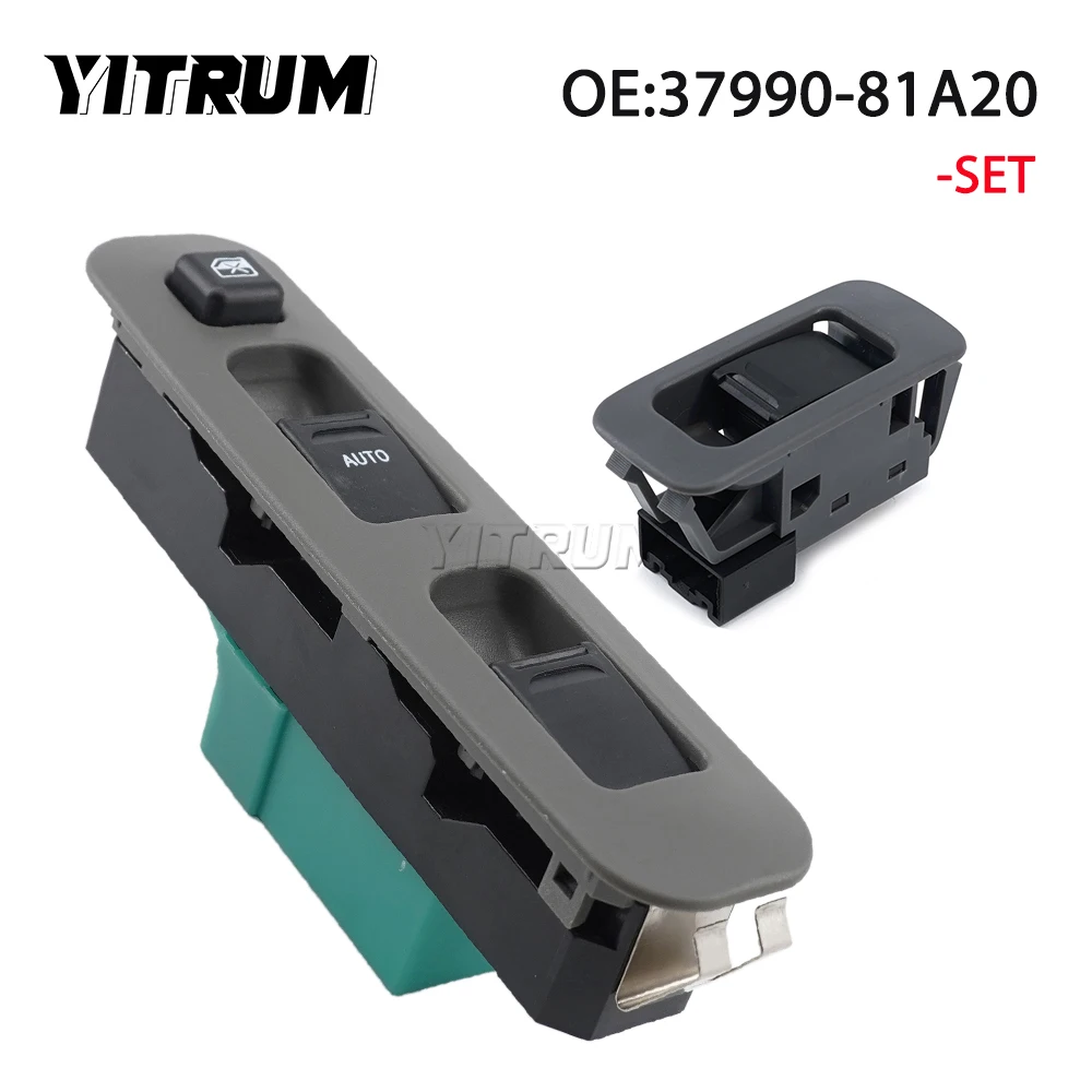 

YITRUM 37990-81A20 37995-75F00-P4Z Master Power Window Switch Lifter Control Regulator For Suzuki Jimny FJ Suzuki Carry Kasten