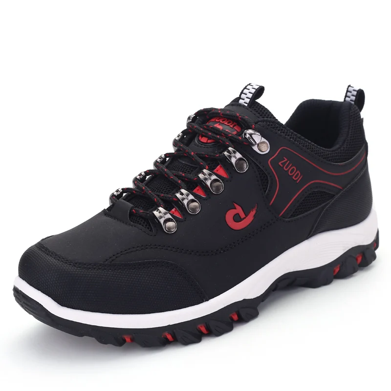 Men's Shoes Non-Slip Hiking Shoes Waterproof Leather Upper Outdoor Hiking Camping Hunting Tactical Shoes Unisex Casual Shoes  48