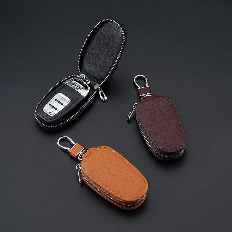 Car Key Bag for Men and Women Large Capacity Multi-function Universal Car Key Storage Bag Creative Simple Waist Hanging Buckle