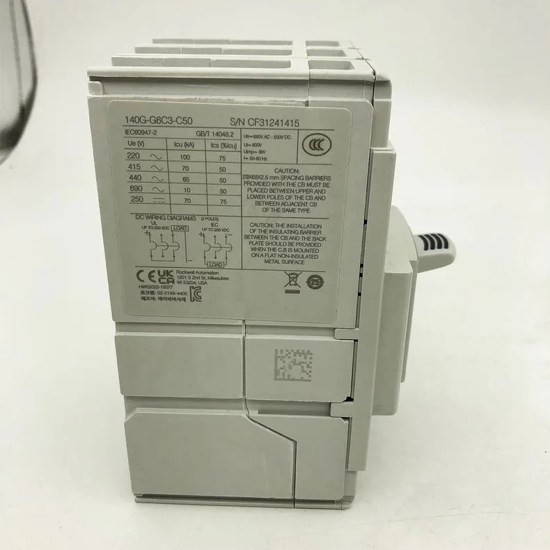 New 140G-G6C3-C50 For Allen Bradley 140G-G6C3-C50 G-Frame Molded Case Circuit Breaker