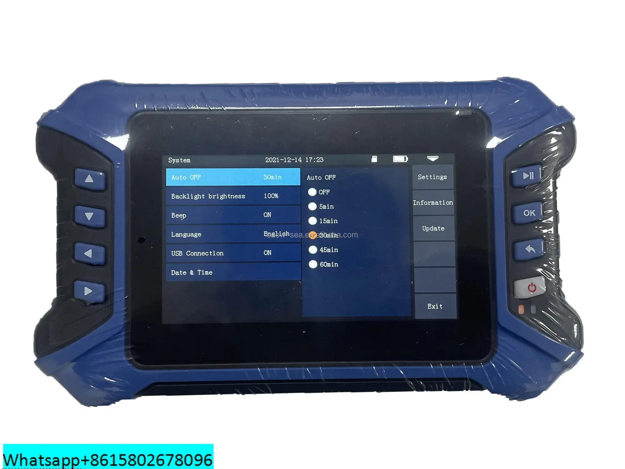 

3302N 1310/1550nm 32/30dB 100KM 9 Functions in 1 Device Type Touch Screen OTDR