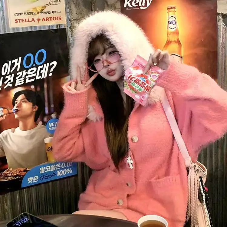 

Sweaters Jumpers Cardigans Womens Cardigan Y2K Woman Rock Alternative Lurex Edge Festival Concert Stage Performance Edgy Fashion