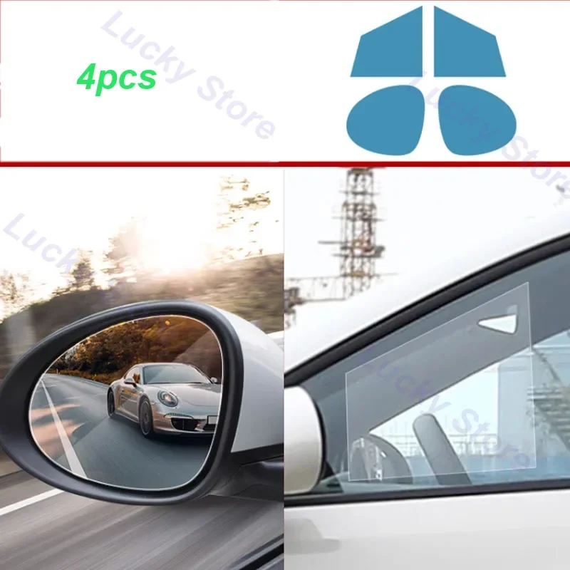 ملصق فيلم للرؤية الخلفية للسيارة مقاوم للمطر ، غطاء شفاف مضاد للضباب ، واقي خارجي ، ملحقات مرآة BYD Seagull EV #5