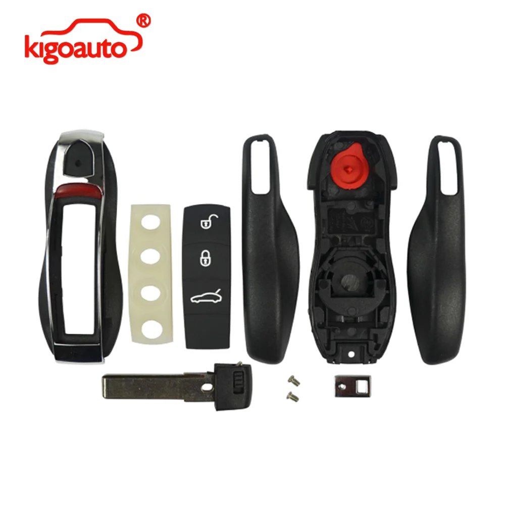 Kigoauto KR55WK50138 Smart Key Gehäuse 3 Tasten mit Panikfunktion für Porsche 911 Boxter Cayenne Cayman Macan Panamera – Detail 6