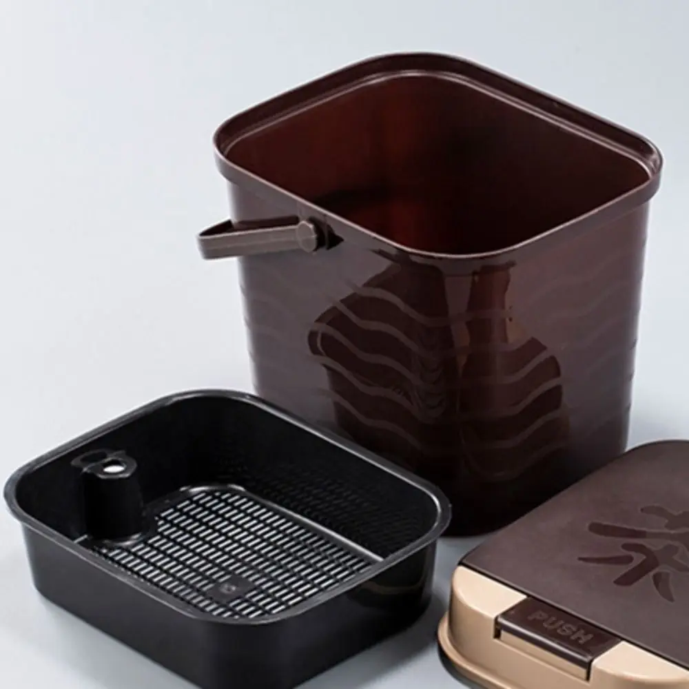 

Leak-Proof Tea Residue Bucket Easy To Clean Plastic Household Tea Bucket Separable Big Capacity Tea Table Waste Water Bucket