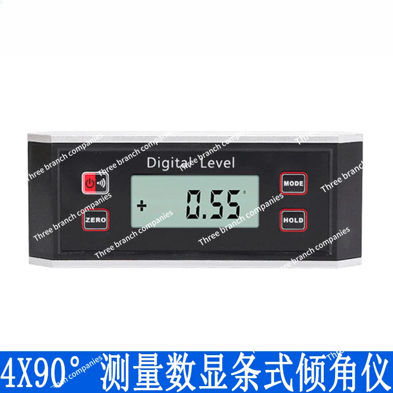 4x90 degree measurement digital strip inclinometer slope meter level meter protractor digital display inclinometer angle meter