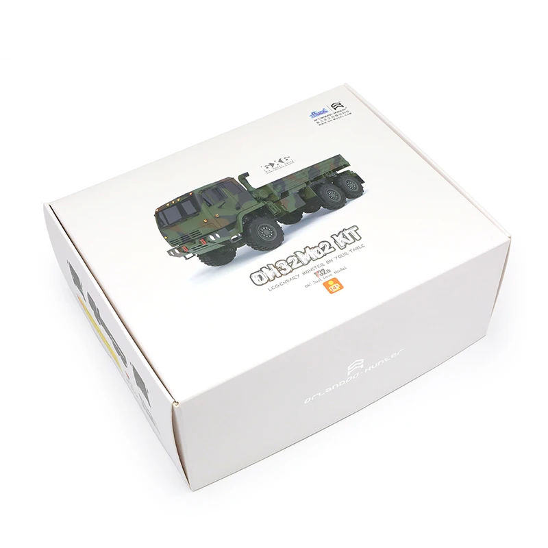 Orlando Hunter Model 2022 Military Amy Truck 6X6  Climbing Car Oh1:32 M02  Rc Assembled Kit