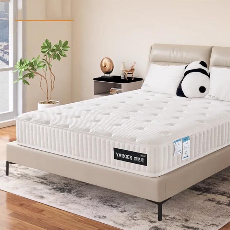 Colchón suave para dormitorio Queen, colchón de látex blanco grueso para un sueño dulce, colchón de espuma viscoelástica, muebles para el hogar