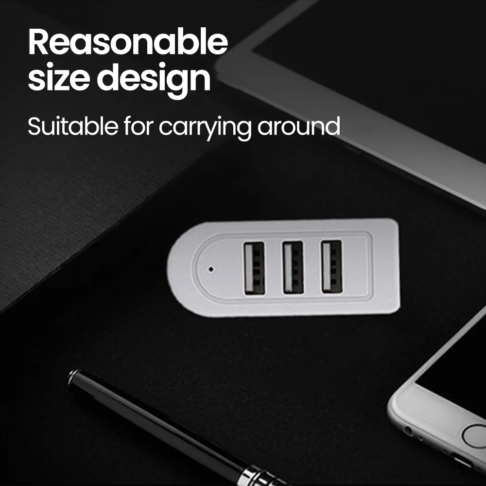 3-в-1 USB2.0 HUB 2.0 2USB Удлинительный кабель HUB Разветвитель USB 2.0 Расширитель-концентратор Адаптер питания для ПК Компьютерные аксессуары