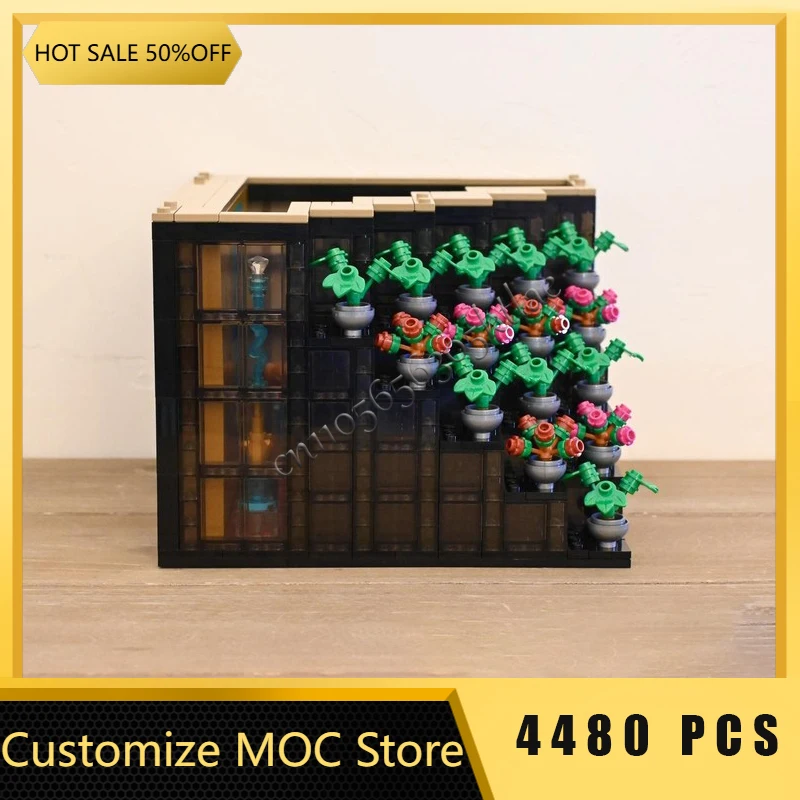 4480 أجزاء MOC مدينة عرض الشارع وحدات شفافة ناطحة السحاب نموذج العمارة بنة الاطفال تجميع الطوب اللعب الهدايا #2