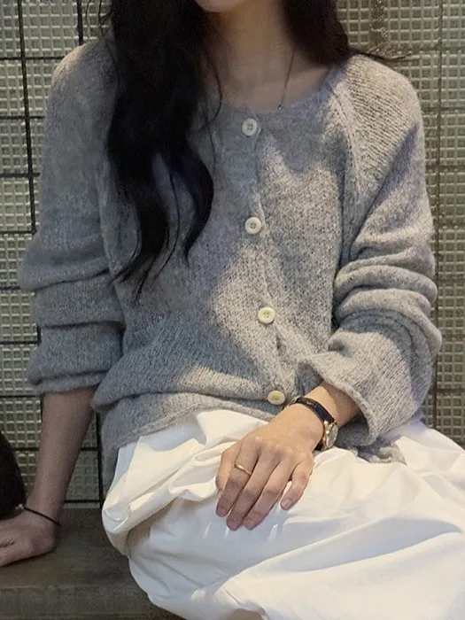 Suéter coreano Sle con botones para mujer, abrigo, nuevo modelo de otoño, ropa de punto con diseño que se pega a la cintura
