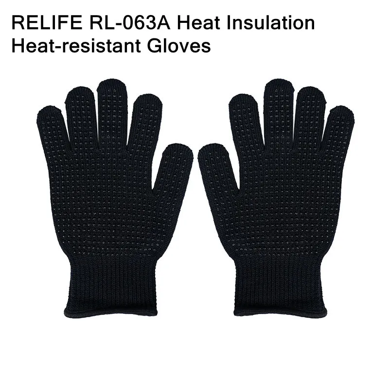 RELIFE RL-063A Heat Insulation Heat-resistant Gloves Designed with Glue Dotting Breathable Sweat-absorbent Repair Gloves