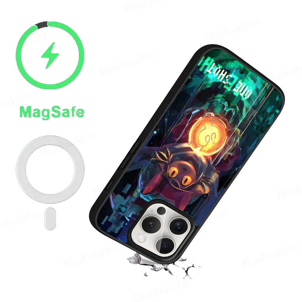 Game One Shot Niko Phone Case Magnetic Case For IPhone 16 14 13 12 11 15 Pro Max Plus For Magsafe Wireless Charge Cover