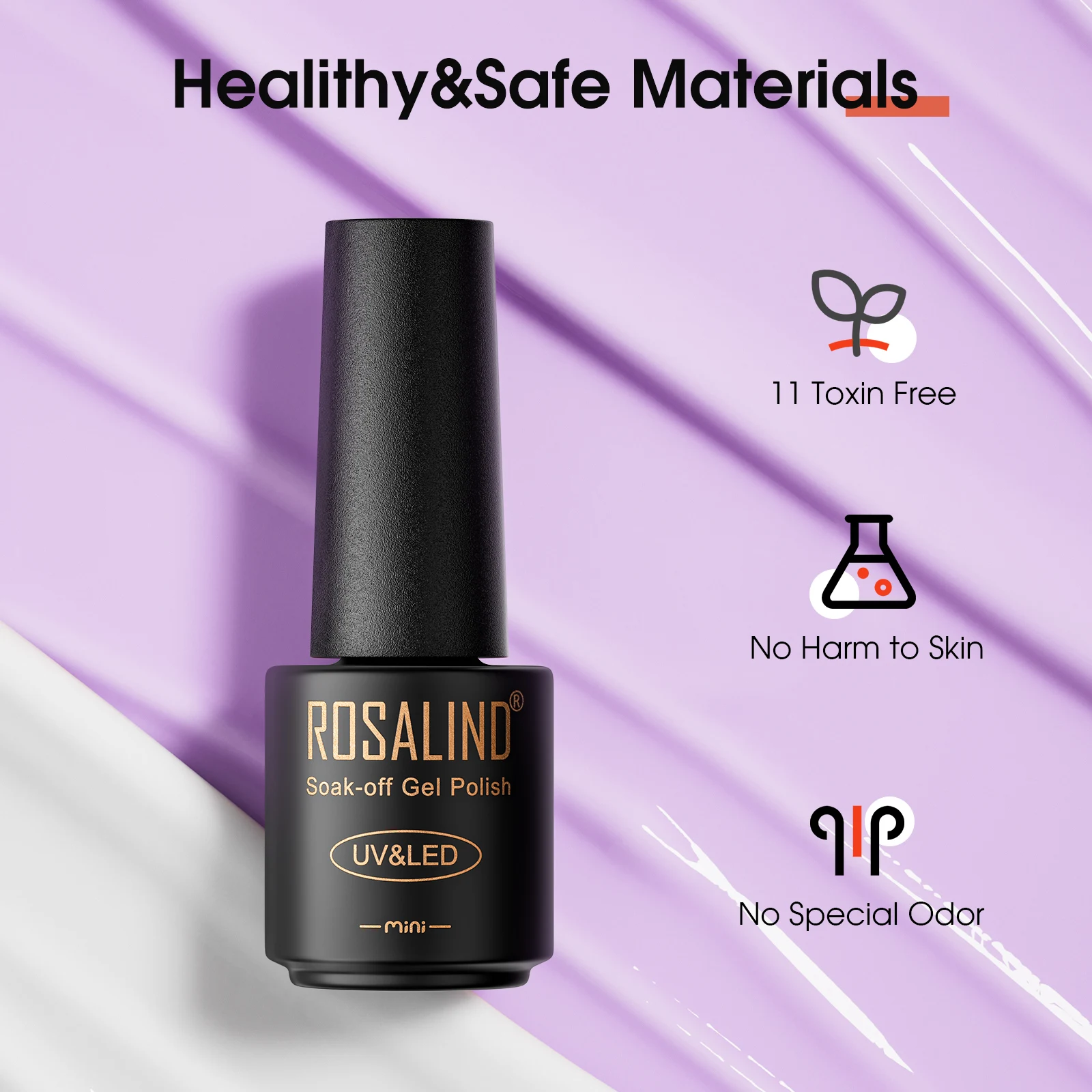 Rosalind 48 pezzi set smalto gel gel top e base coat primer smalto gel smalto uv smalto per unghie lampada per unghie a led.