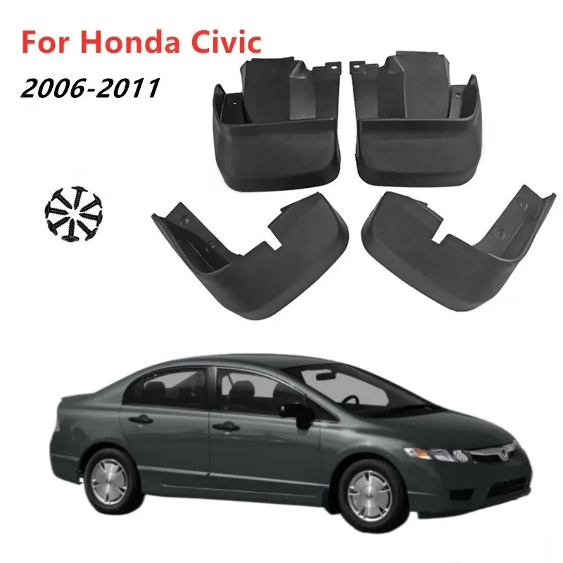 Car Mud Flap Mudguards for Honda Civic Sedan 2006-2011 Fender Mudflaps Splash Guards Mud Flaps 2007 2008 2009 2010