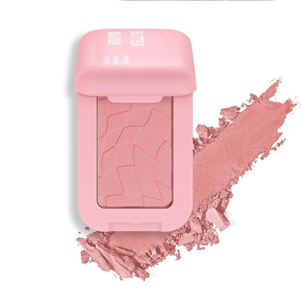 Nieuwe Fluwelen Boter Blush Cream Waterdicht Langdurig Gezicht Poeder Blush Smudge-Proof Sterk Gepigmenteerde Natuurlijke Wangtint