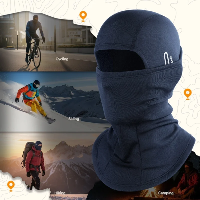 Thermal Winter Balaclava Cycling Full Face Mask Warm Outdoor Sports Motorcycle Ski Fishing Hunting Mask Fleece Scarf Cap Set view 5
