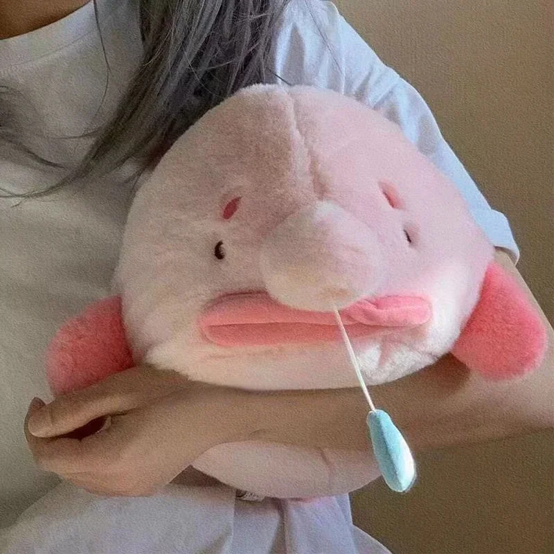 

12 Inches Pink Blobfish Plush Toy Adorable Cartoon Sea Animal Soft Stuffed doll home decor Collectable Girl Boy Birthday Gift