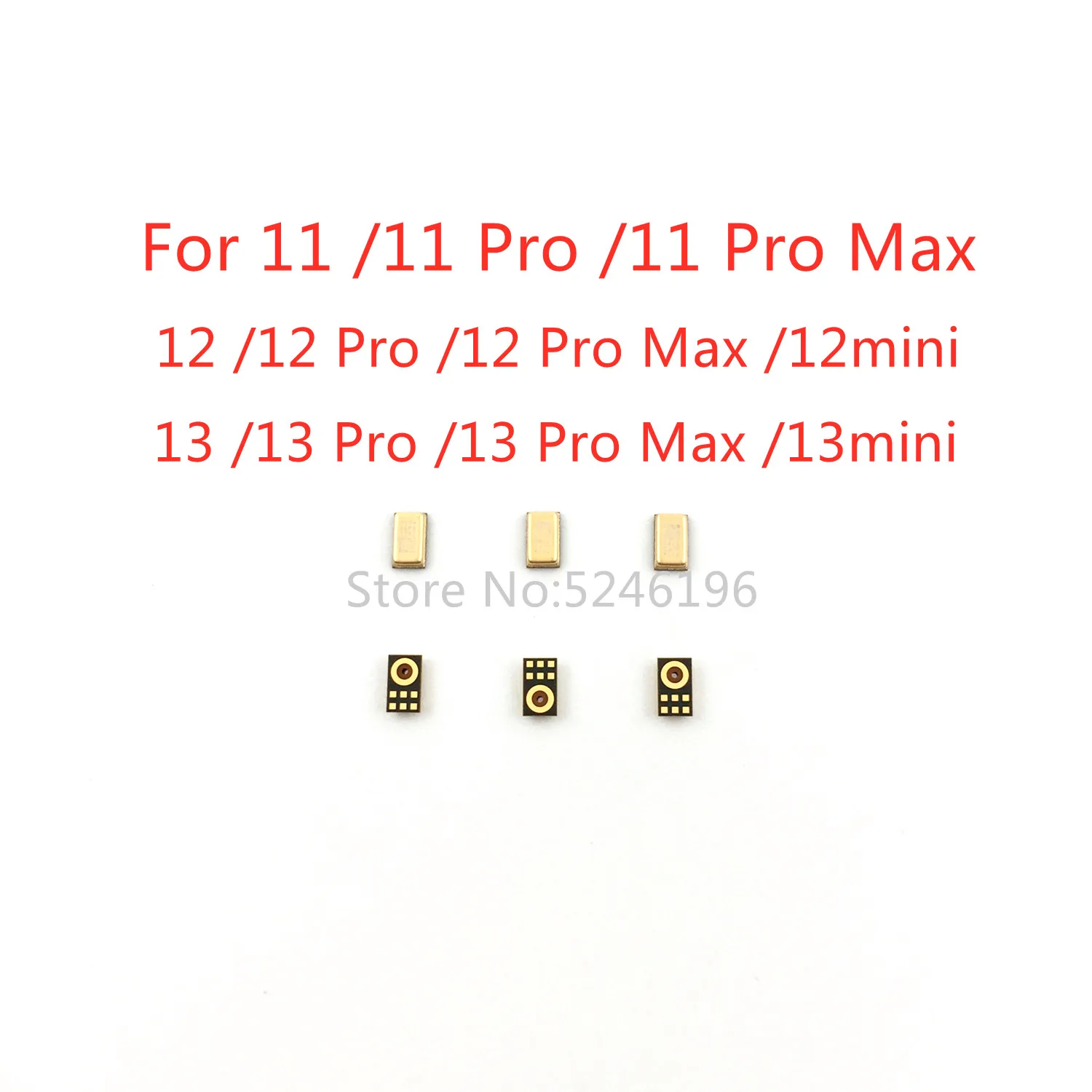 10-100pcs Microphone Inner BuiltReceiver Speaker For iPhone 11 Pro Max iPhone 12 Pro Max 12mini iPhone 13 Pro Max 13mini Replace