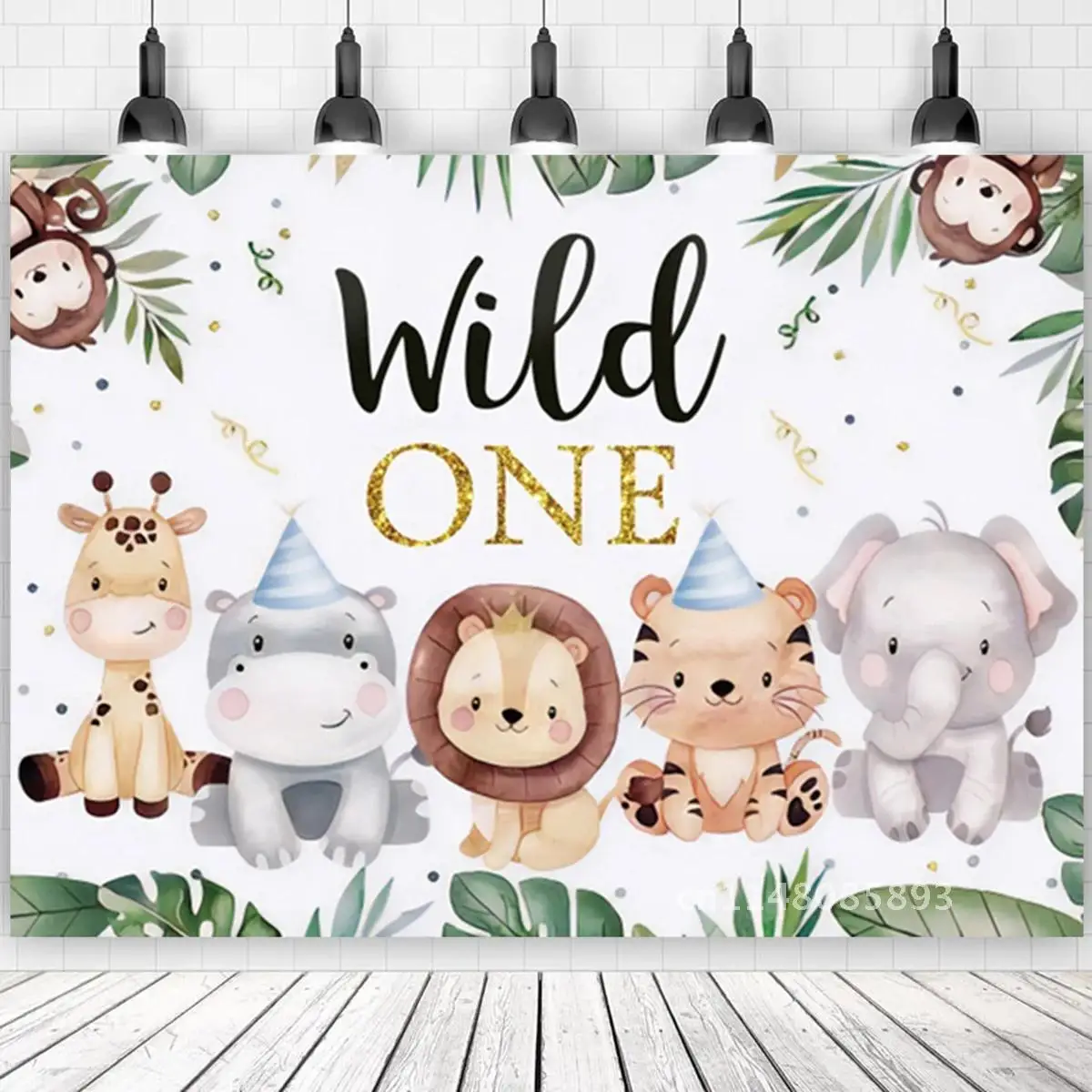 Jungle Animals Backdrop Jungle Party Decoation Wild One Safari Birthday Decorations Baby Shower Boy Gril 1st Birthday Background