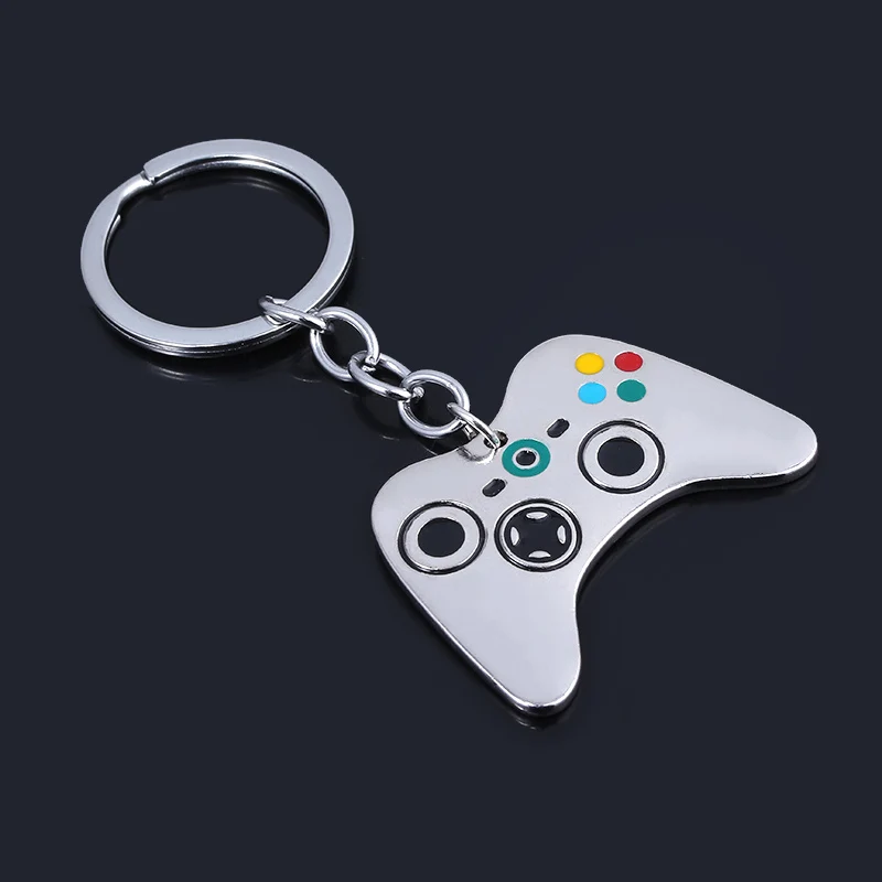 Fashion Game Handle Keychain Game Player Ornaments Cartoon Metal Pendant Keyring For Portable Boards Jewelry Accessories Gift