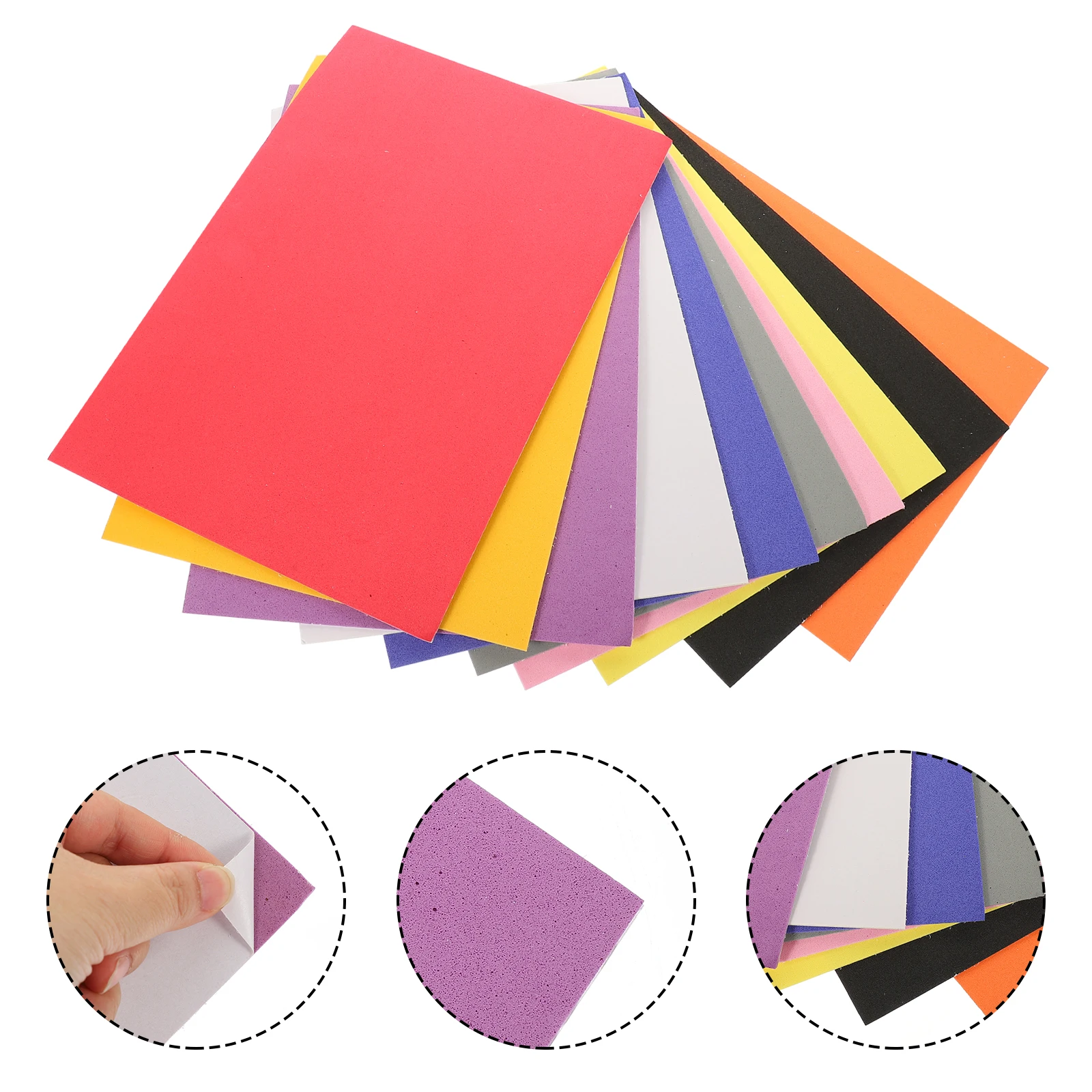 

30 Sheets Self Adhesive EVA Foam Stickers 12x12 Inch Kids Craft Project DIY Papers Scrapbook Foams H made Decoration Office