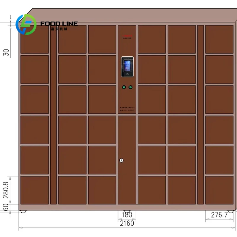 Customized Barcode 24 Door Electronic Intelligent Smart Storage Steel Locker Self‑Service Safe Locker Vending Machine