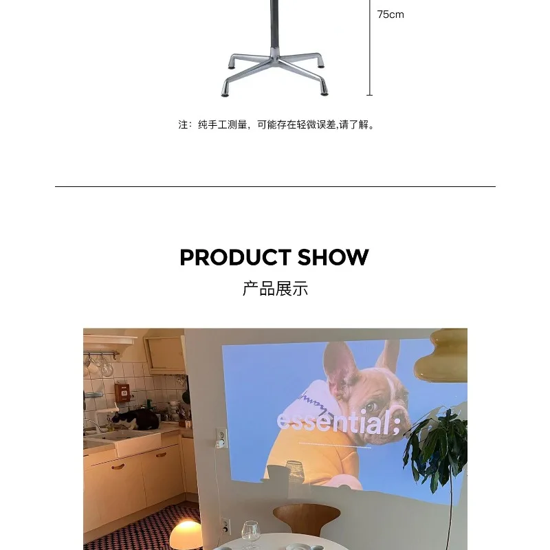 Nordic medieval Eames round table, simple household small apartment dining table designer