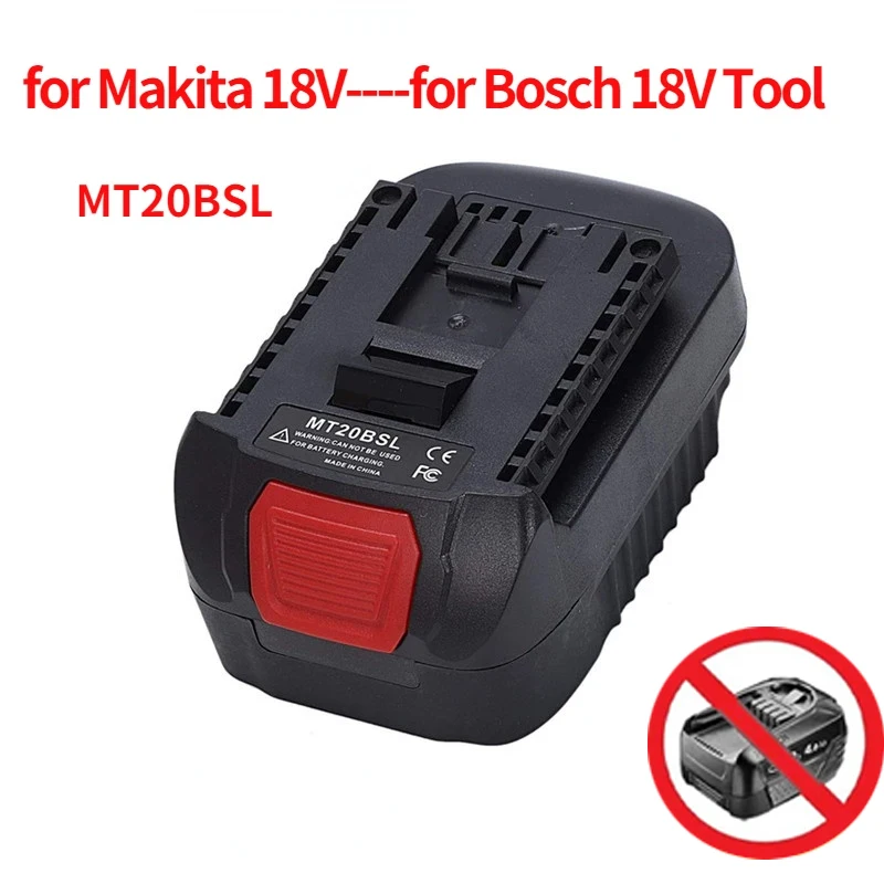 New MT20BSL Li-Ion Battery Converter Adapter for Makita 18V BL1830 BL1860 BL1850 BL1840 BL1820 Used To for Bosch GBA 18V Tool