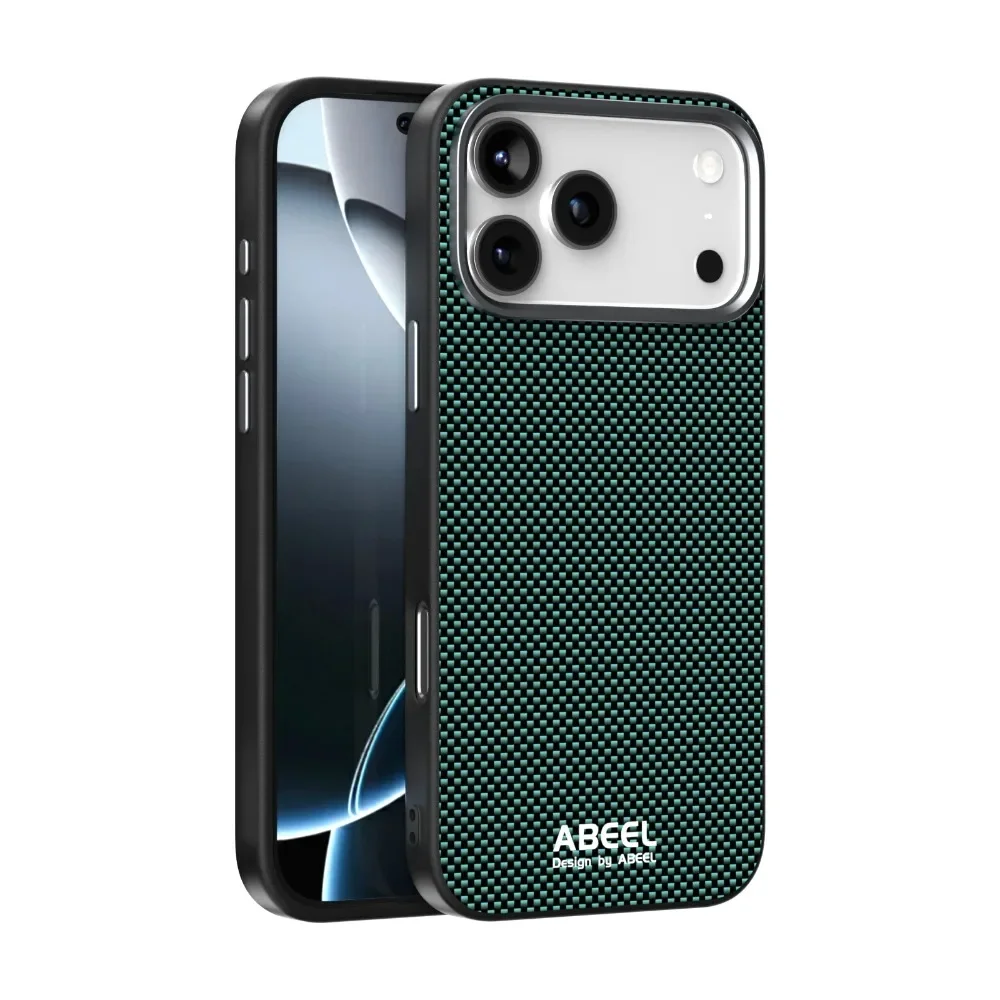 

Business Texture Kevlar Carbon Fiber Slim Case For IPhone 17 Pro Max Air 16 15 14 13 Plus Wireless Charging Anti-Drop Hard Cover