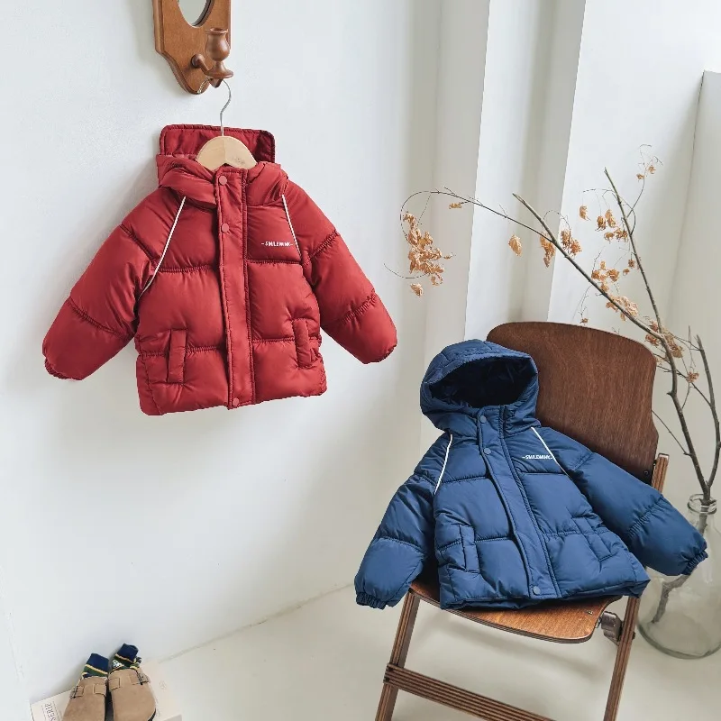 Winter Thicken Coat Baby Hooded Warm Snowsuit Boys Girls Shorts Cotton Clothes New Kids Casual Parkas Teens Zipper Outerwear