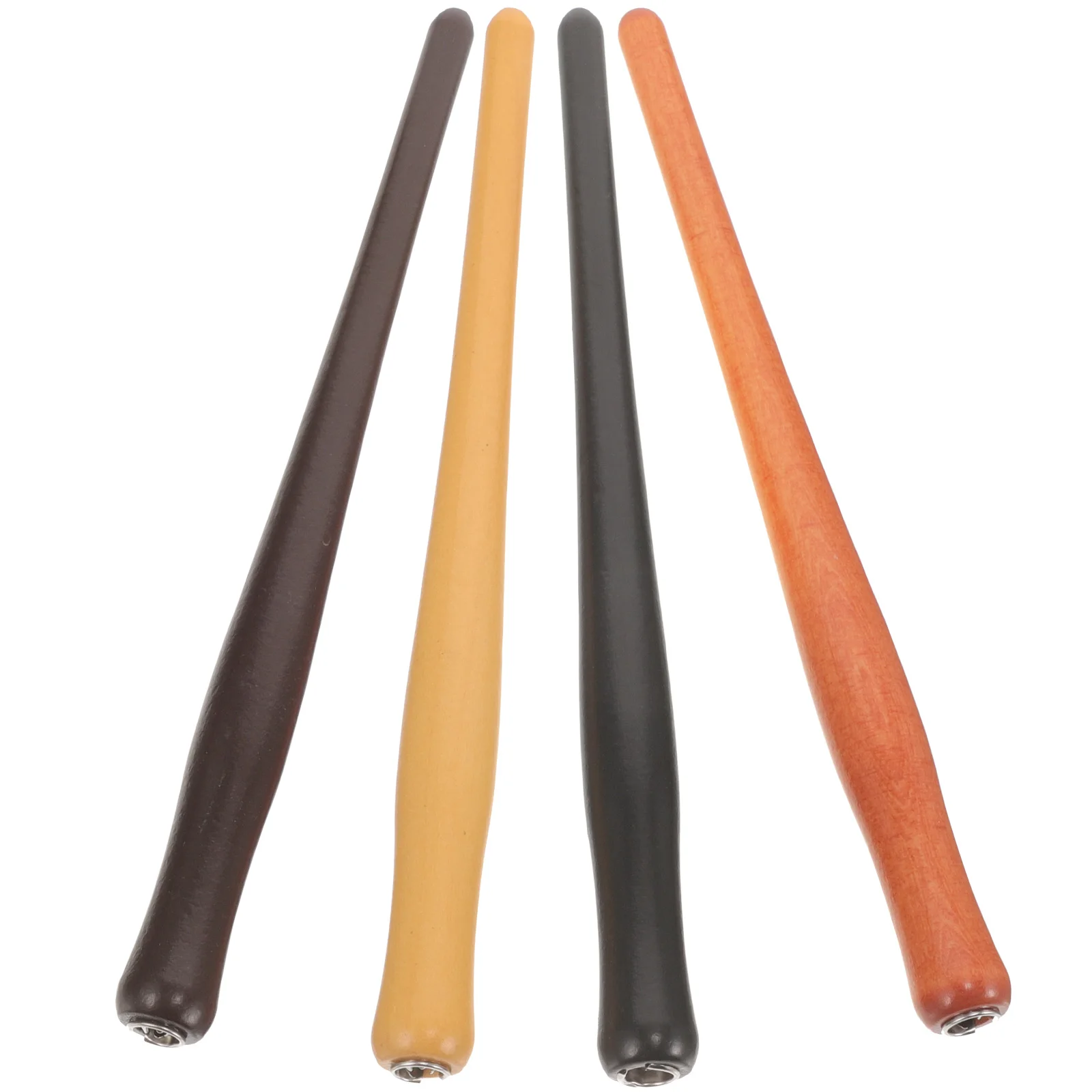 

4 Pcs Writing Accessory Wooden Dip Pen Holder Holders Paint Pens Cartoon Calligraphy Pointed