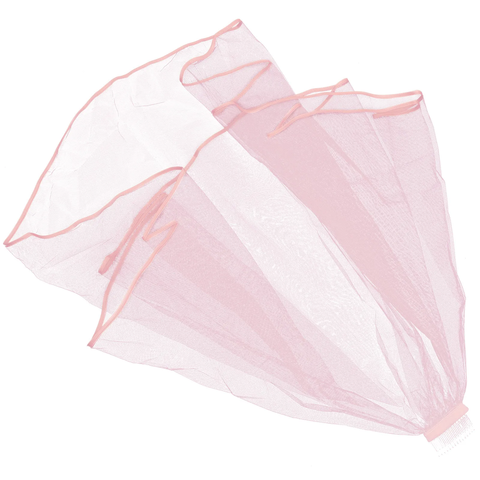 

Short Double Layer Bridal Veil Fine Texture Headband for Bride Bachelorette Party Wedding Event Decorations Bridal Veil