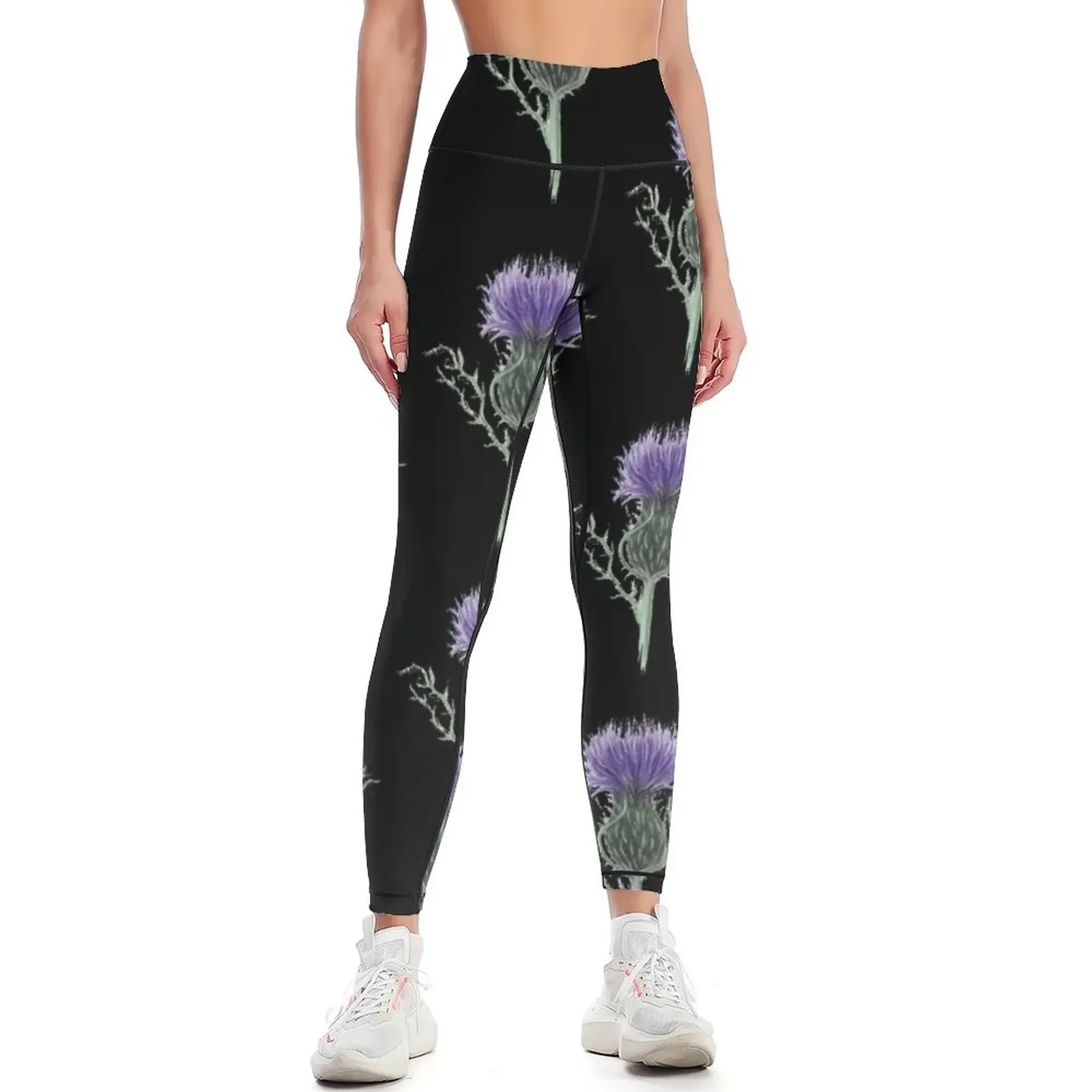 

Thistle Leggings Jogger pants sports for push up Fitness woman Clothing fitness Womens Leggings