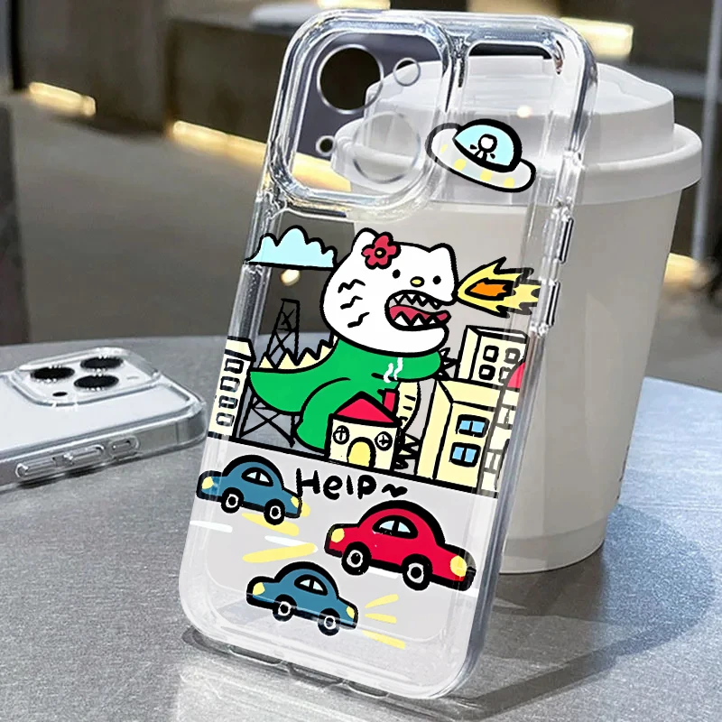 Casing Pelindung Transparan untuk Honor X8b X9b Y9 Prime 2019 X9a 90 Lite X7b Sanrio Hello Kitty