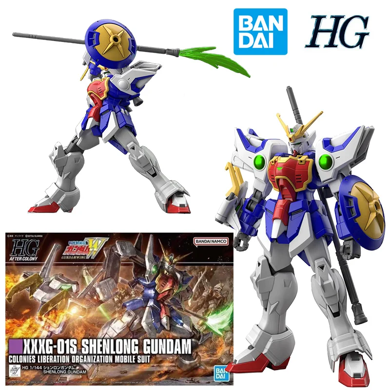 Bandai HG 1/144 Shenlong Gundam 14Cm Gundam Wing Anime Original Action Figure Model Children's Assemble Toy Gift Colletion