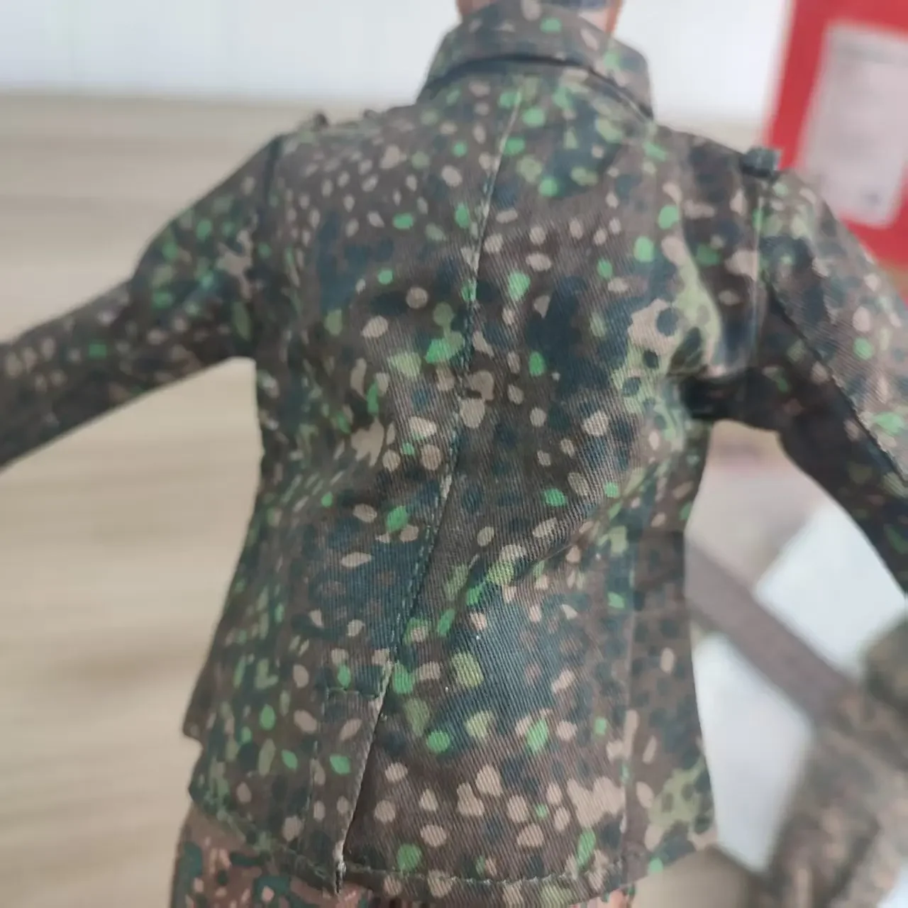 الحرب العالمية الثانية معطف البازلاء زي مموه 1/6 مقياس عمل الشكل صالح 12 بوصة الجسم تحصيل الملابس العسكرية لشخصيات العمل #2