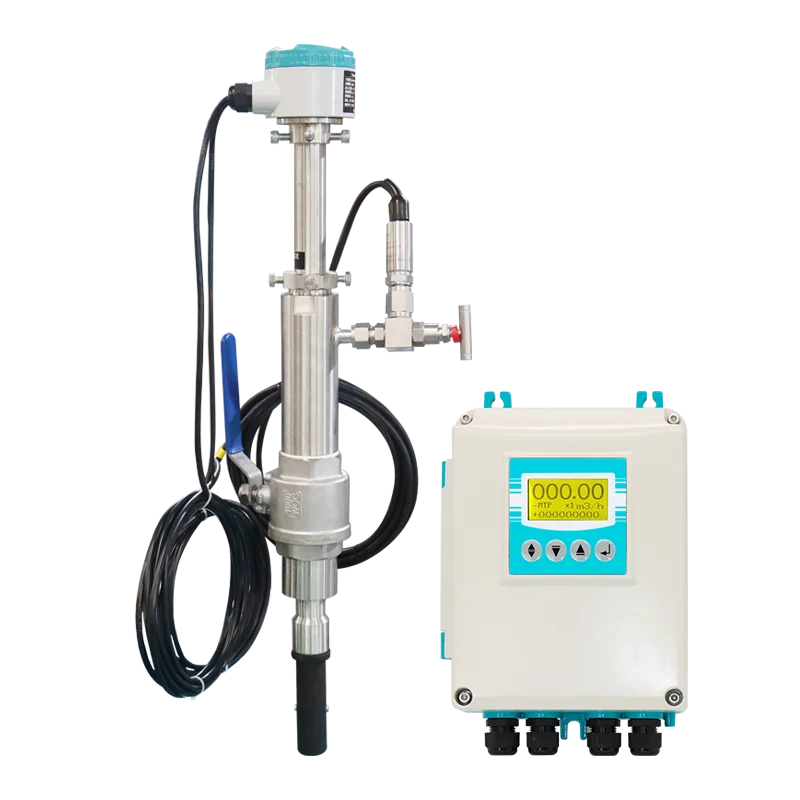 Magnetische stroommeter inbrengen met druksensor